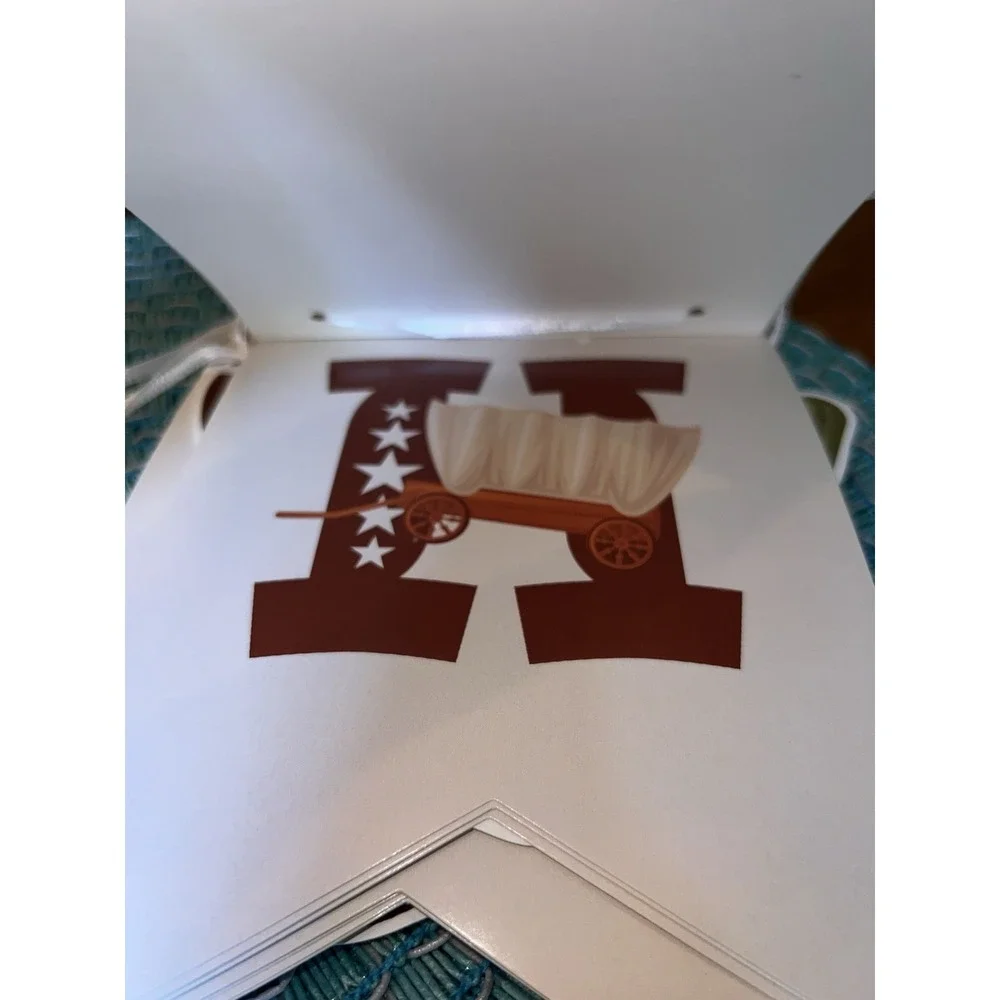 Retro Western Cowboy Happy Birthday Banner Pre-Strung Wild West Party Decoration